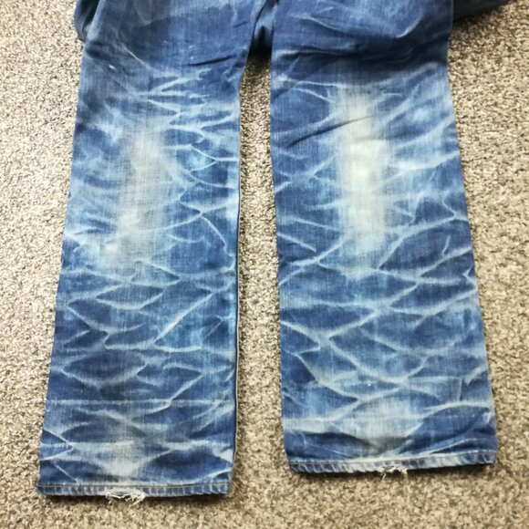 PRPS Jeans Bruised Never Broken Indigo Distressed 42x35 (Fits 44x35) - Picture 9 of 13